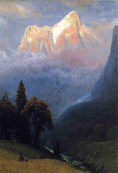 Albert Bierstadt Storm_Among_the_Alps Spain oil painting art